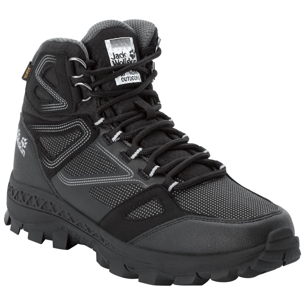 Jack Wolfskin DOWNHILL TEXAPORE MID ορειβατικα παπουτσια γυναικεια μαυρα/γκρι | GR7342378